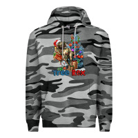 Slate Camo Tree Rex T-Rex Premium Hoodie - LillyAllenDesigns