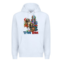 White Tree Rex T-Rex Premium Hoodie - LillyAllenDesigns