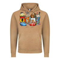 Vintage Camel cartoon characters coffee cups Vintage Hoodie - Zillion Design Studio