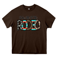 Chocolate Brown take me to the rodeo Heavy Core Tee - CowhideDigitalArt
