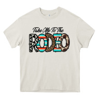 Cream take me to the rodeo Heavy Core Tee - CowhideDigitalArt