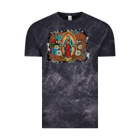 Cloud Black virgin mary Vintage Tee - SublimationCraftShop