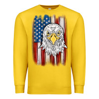 Lemon American flag eagle Premium Sweatshirt - MaliasSmallBusiness