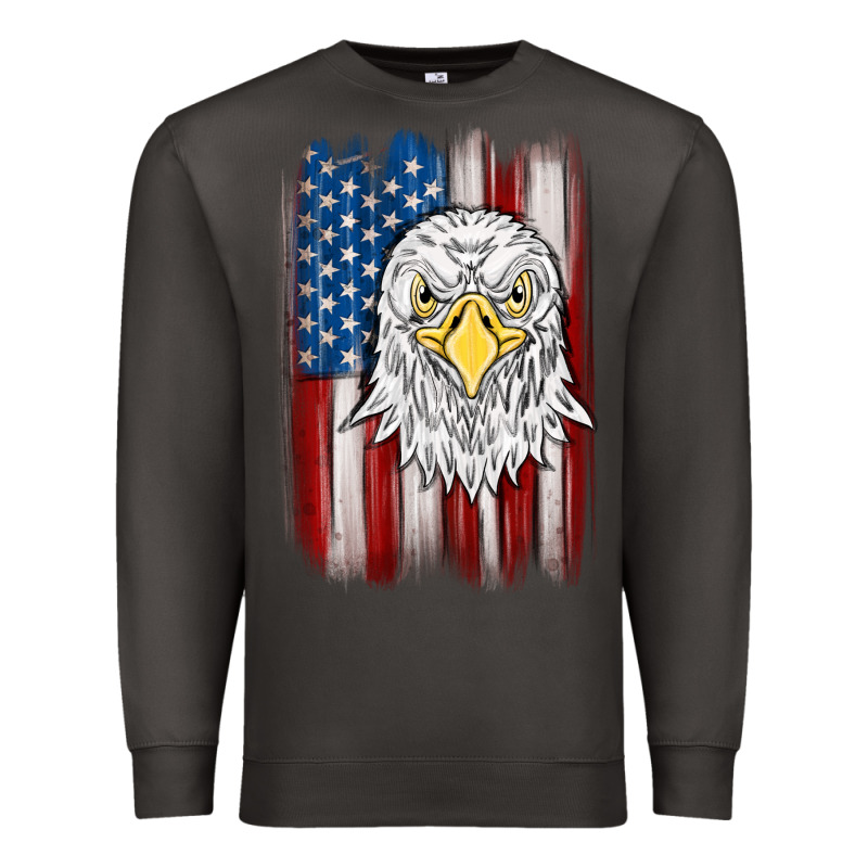 American Flag Eagle Premium Sweatshirt by MaliasSmallBusiness | Teevron