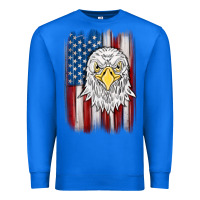 True Royal American flag eagle Premium Sweatshirt - MaliasSmallBusiness