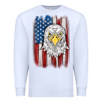 White American flag eagle Premium Sweatshirt - MaliasSmallBusiness
