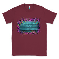 Burgundy Aztec Wood Leopard Frame Classic Tee - Bettercallsaul