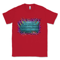 Red Aztec Wood Leopard Frame Classic Tee - Bettercallsaul