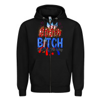 Black boom bitch get out the way Zipper Hoodie - NancyCooperArtShop