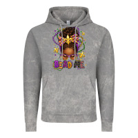 Cloud Rock bead me mardi gras afro messy bun Vintage Hoodie - texasbilliewilder