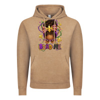 Vintage Coffee bead me mardi gras afro messy bun Vintage Hoodie - texasbilliewilder