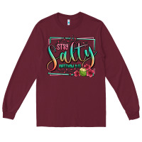 Burgundy stay salty matthew 5 13 summer Long Sleeve Tee - Jasminsmagicworld