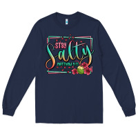 Navy stay salty matthew 5 13 summer Long Sleeve Tee - Jasminsmagicworld