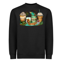 Black fishing coffee cups Heavyweight Sweatshirt - Zillion Design Studio