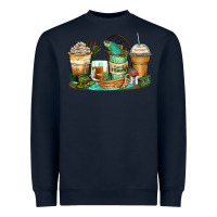Navy fishing coffee cups Heavyweight Sweatshirt - Zillion Design Studio