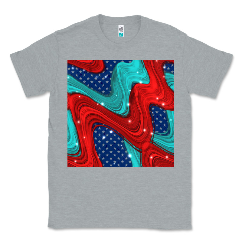 American Flag Stripes Seamless Pattern Classic Tee by BundleAndBundleShop | Teevron