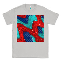 Moon Dust american flag stripes seamless pattern Classic Tee - BundleAndBundleShop