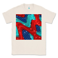 Natural american flag stripes seamless pattern Classic Tee - BundleAndBundleShop