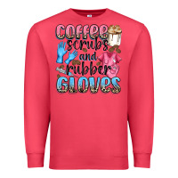 Cardinal coffee scrubs and rubber gloves Premium Sweatshirt - NancyCooperArtShop