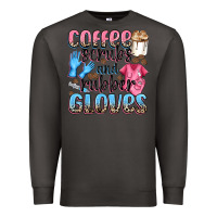 Smoke coffee scrubs and rubber gloves Premium Sweatshirt - NancyCooperArtShop