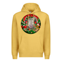 Antique Gold christmas rambouillet sheep Premium Hoodie - LillyAllenDesigns