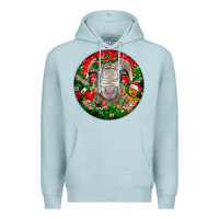 Blue Mist christmas rambouillet sheep Premium Hoodie - LillyAllenDesigns
