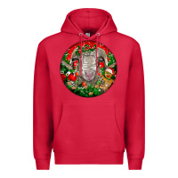 Cardinal christmas rambouillet sheep Premium Hoodie - LillyAllenDesigns