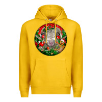 Lemon christmas rambouillet sheep Premium Hoodie - LillyAllenDesigns