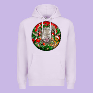 Christmas Rambouillet Sheep Premium Hoodie Designed By Lillyallendesigns