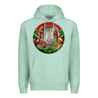Seafoam christmas rambouillet sheep Premium Hoodie - LillyAllenDesigns