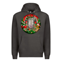 Smoke christmas rambouillet sheep Premium Hoodie - LillyAllenDesigns
