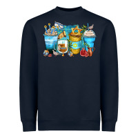Navy hanukkah coffee cups Heavyweight Sweatshirt - Zillion Design Studio