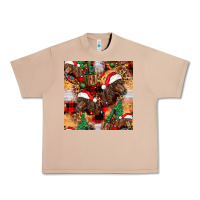 Burro christmas horse leopard tartan Urban Heavy Tee - FaDigitalArtStudio