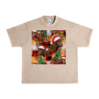 French Oak christmas horse leopard tartan Urban Heavy Tee - FaDigitalArtStudio