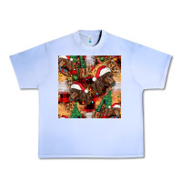 Grape Ice christmas horse leopard tartan Urban Heavy Tee - FaDigitalArtStudio