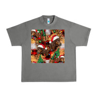 Tornado christmas horse leopard tartan Urban Heavy Tee - FaDigitalArtStudio