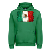 Emerald Mexican Flag Urban Hoodie - texasbilliewilder