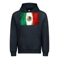 Navy Mexican Flag Urban Hoodie - texasbilliewilder