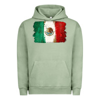 Pigment Oil Green Mexican Flag Urban Hoodie - texasbilliewilder