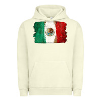 Pigment Pistachio Mexican Flag Urban Hoodie - texasbilliewilder