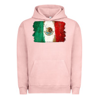 Pigment Salmon Mexican Flag Urban Hoodie - texasbilliewilder