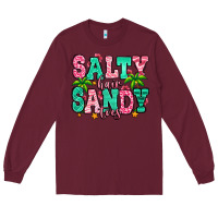 Burgundy salty hair sandy toes Long Sleeve Tee - Jasminsmagicworld