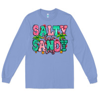 Colony Blue salty hair sandy toes Long Sleeve Tee - Jasminsmagicworld