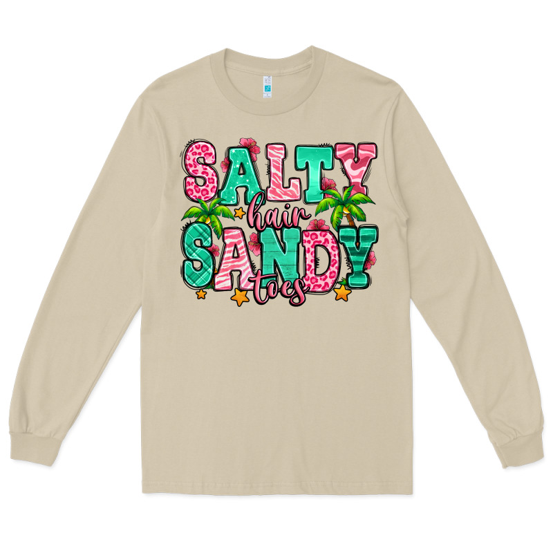 Salty Hair Sandy Toes Long Sleeve Tee by Jasminsmagicworld | Teevron