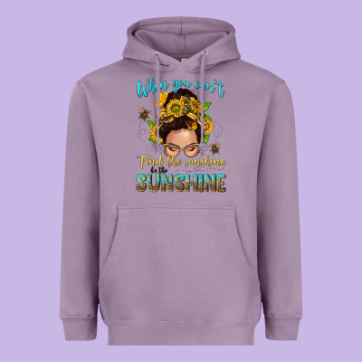 When You Cant Find The Sunshine Be The Sunshine Me Heavyweight Hoodie Designed By Nancycooperartshop