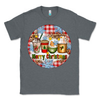 Charcoal Heather Merry Christmas Coffee Cups Classic Tee - Artiststas