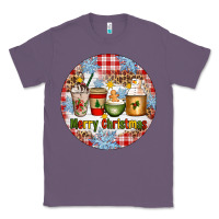 Lavender Merry Christmas Coffee Cups Classic Tee - Artiststas
