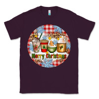 Plum Merry Christmas Coffee Cups Classic Tee - Artiststas