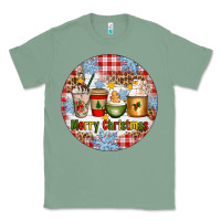 Sage Merry Christmas Coffee Cups Classic Tee - Artiststas