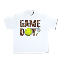 White tennis game day Urban Heavy Tee - BarkalooDesign